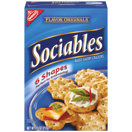 Sociables Nabisco Sociables Crackers 7.5 oz., PK6 03048